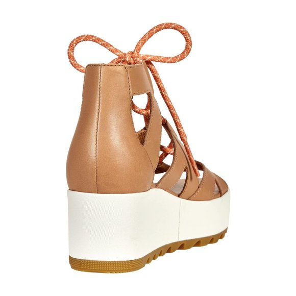 Sorel Cameron Platform Lace Wedge Sandal- Honest Beige-NIB- SZ 9 - Picture 3 of 7
